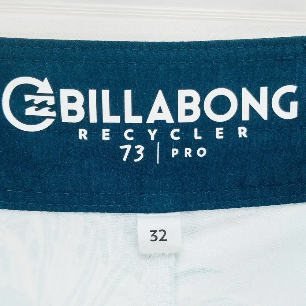 Billabong Board Shorts Men’s 32 Blue Toucan Print Surf Swim Trunks 73 Pro